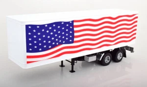 1:18 Road Kings Semi-Trailer Stars & Stripes white/blue/red - Bild 1 von 5