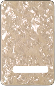 Genuino Fender Strat BACKPLATE AGED WHITE PEARLOID MOTO Stratocaster Pickguard - Imagen 1 de 4