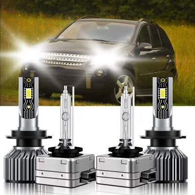 Faro LED HID para Mercedes-Benz ML550 2008-2011 bombilla alta baja H7+D1S 6500K Foto 1 de 4