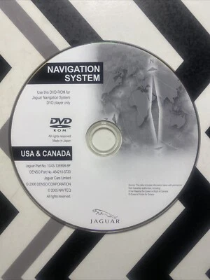 Jaguar USA Canada DVD GPS Navigation Map Disc Disk OEM 1X43-10E898-BF - Image 1 of 3