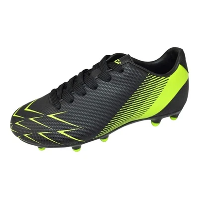 Botines de fútbol para niños Vizari negros amarillos neón talla 4,5 botas de fútbol para jóvenes Foto 1 de 4