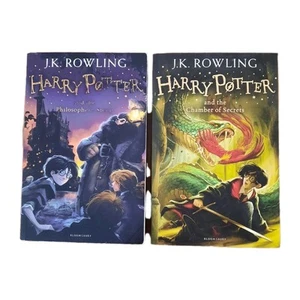 Harry Potter Books 1 & 2 Bundle – Philosopher’s Stone & Chamber of Secrets PB - Picture 1 of 17
