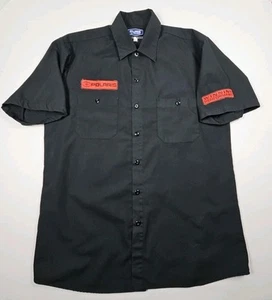 Camisa Polaris Mechanics Para Hombre Mediana Monograma Parches En Negro Espalda Dragón - Imagen 1 de 8
