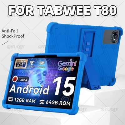 Silicone Anti Fall Case for TABWEE T80 10.5" Shockproof Protective Cover Shell - Image 1 of 4