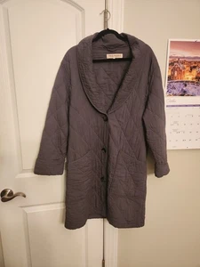 Free People Vintage Gray Happy Day Dreamer Quilted Ling Jacket Size S - Picture 1 of 9