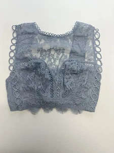 Victoria’s Secret Dream Angels Periwinkle Blue Lace Bra Bralette Top Size Large - Picture 1 of 4