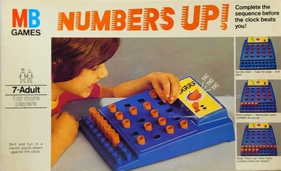 MB Games Numbers Up! Board Game (7+) 1+ Players - Complete - Vintage 1977 Used - Image 1 of 4