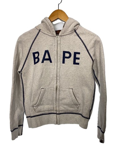A BATHING APE (BAPE) Felpa con cappuccio A BATHING APE FULL ZIP BIANCA XS usata