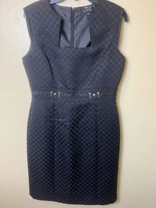Tahari Auther S. Levine ärmelloses schwarzes Damenkleid, Größe 8, sehr guter Zustand - Bild 1 von 3