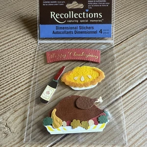 Erinnerung Aufkleber Herbst Erntedank Türkei Sammelalbum Deko 3D Sticker - Bild 1 von 2