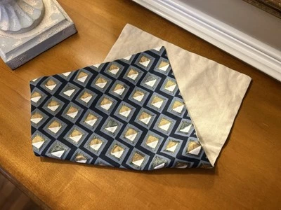 West Elm Embroidered Diamond Maze Pillow Cover 12"x21” Midnight NWOT OB - Image 1 of 4