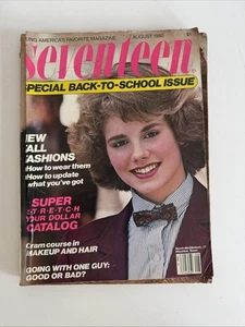 Seventeen Magazine August 1980 Back To School - Huge Issue - Great Ads - Picture 1 of 11