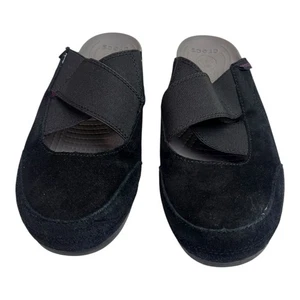 Crocs Edie Pantolette schwarz Wildleder Slipper Sandale Schuhe Pantoletten Damengröße 8 - Bild 1 von 6
