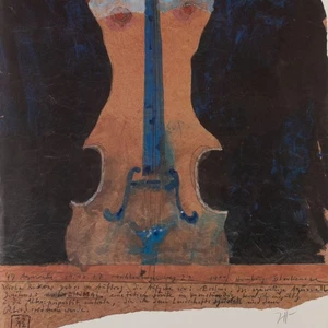 Horst Janssen Plakat Viola Tricolor Frauenakt Offset Original signiert 1977 - Bild 1 von 3