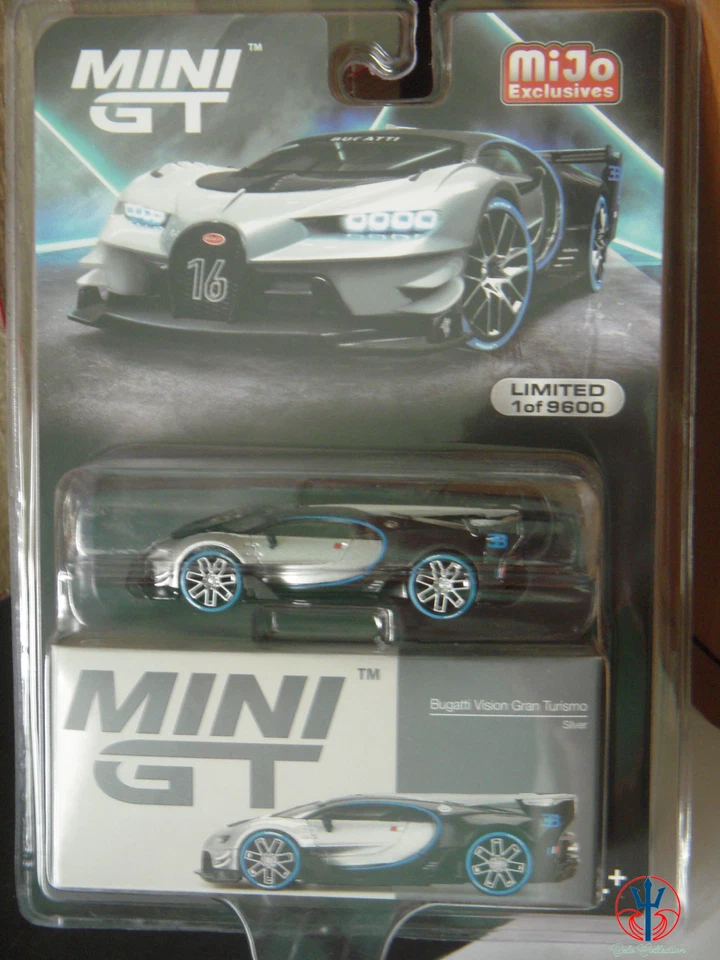 BUGATTI VISION GRAN TURISMO-SILVER minigt  1:64,limited edition  1:9600 - Immagine 1 di 1