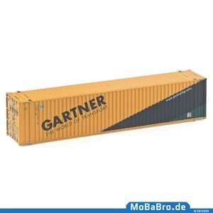 Leuchtgelb schwarzer 45ft Container "Gartner" in 1:87 (H0 - NEM380) - Picture 1 of 3