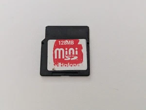 Vodafone 128MB Mini SD Card (miniSD) - Vintage Memory Card - Picture 1 of 1