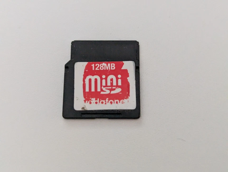 Vodafone 128MB Mini SD Card (miniSD) - Vintage Memory Card - Image 1 of 1