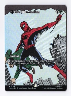 Heroic Intervention Borderless Foil MTG SpiderMan Marvel Universe Eternal-Legal* - Image 1 of 2