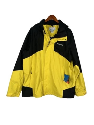 Columbia OMNI-TECH Interchange Jacket Men’s XL Waterproof Yellow Black NWT $220 - Image 1 of 4