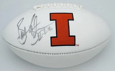 BRET BIELEMA SIGNED ILLINOIS FIGHTING ILLINI LOGO FOOTBALL AUTOGRAPH BAS J68 - Image 1 of 3