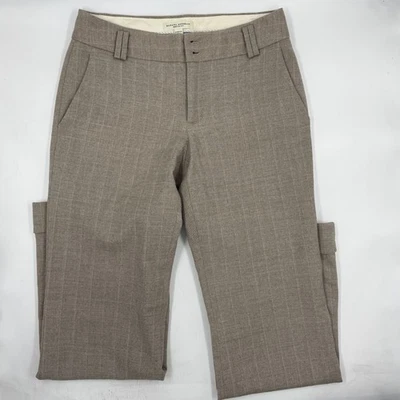 Banana Republic Womens Martin Fit Dress Pants Size 4 Tan Wool Blend Straight Leg - Image 1 of 4