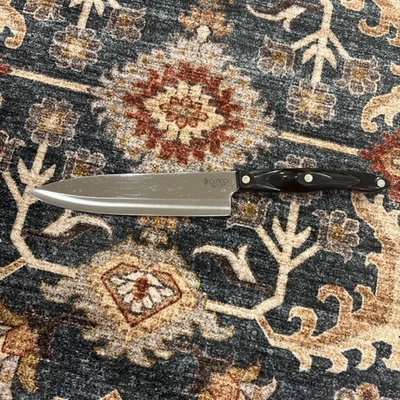 Нож шеф-повара CUTCO 1728 Petite лезвие 7-1/2 дюйма классическая темно-коричневая ручка США - Изображение 1 из 2