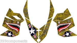 SKI DOO REV XP SNOWMOBILE SLED GRAPHICS DECAL Kit Aircraft Jaws Yellow - Bild 1 von 1