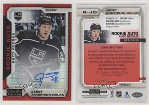 2018 O-Pee-Chee Platinum Autos Red Prism /50 Jaret Anderson-Dolan Rookie Auto RC