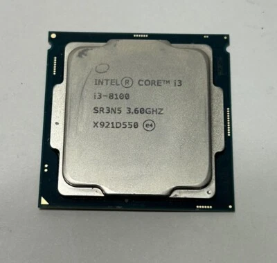 INTEL CORE I3-8100 PROCESSOR 3.60GHZ SR3N5 LGA1151 CPU - Tested - Image 1 of 2
