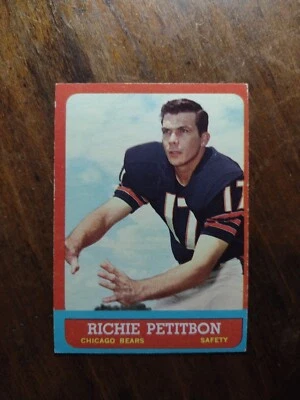 1963 Topps #71 Richie Petitbon Chicago Bears Ex - Image 1 of 2