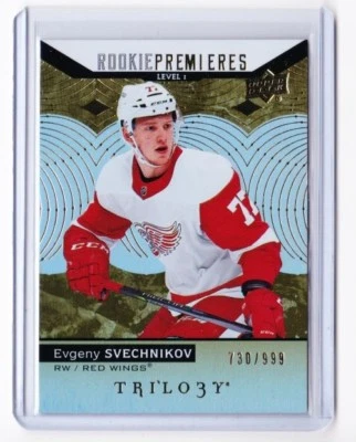 17-18 2017-18 Upper Deck Trilogy #76 Evgeny Svechnikov Rookie Card 730/999 DET - Image 1 of 2