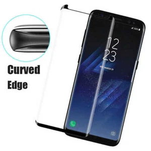 For Samsung Galaxy S8 S9 Plus S7 Edge Full Cover Tempered Glass Screen Protector - Picture 1 of 5