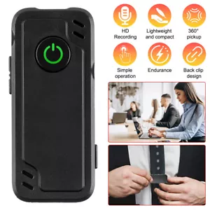 Clip-on Digital Voice Recorder Mini MP3 Player 32GB Audio HD Recording Portable - Picture 1 of 13