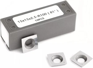 Insertos de carburo de 30 grados de 15 x 15 x 2,5 mm 10 piezas para cepilladora de cabezales de corte Shelix - Imagen 1 de 5