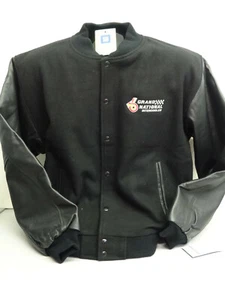 CHAQUETA BUICK TURBO GRAND NATIONAL LANA NEGRA/CUERO LETTERMAN CON LICENCIA DE GM - Imagen 1 de 3