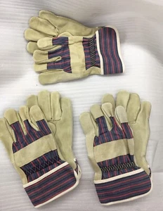 (3) Paar LEDER Arbeitshandschuhe - Größe XL - 3 Stück - Neu - Bild 1 von 1