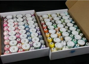 Simthread 120 Spools Colors Polyester Embroidery Thread Polyester Filament NEW - Picture 1 of 5