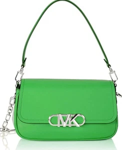 Borsa Michael Kors Verde 30F2S7PC2L PALM MD CONV POUCHETTE SHLDRLEATHER - Foto 1 di 11