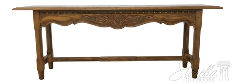 55516EC: Viking Oak Carved Console Sofa Table by ROM WEBER Cover