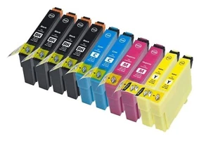 KIT 10 CARTUCCE EPSON T1281 T1282 T1283 T1284 Stylus Office BX305F SX125 SX230 - Foto 1 di 1