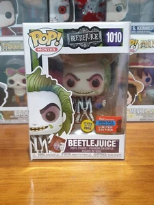 BEETLEJUICE Funko Pop Vinyl Movies NYCC 2020 GLOW DARK #1010 with protector - Picture 1 of 6
