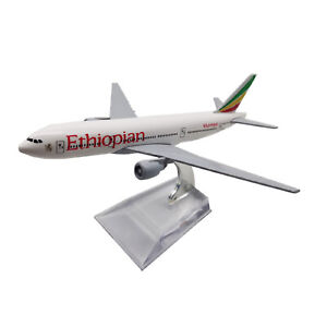 1/400 Scale Aircraft Ethiopian cargo B777F Alloy Plane Model Souvenir Display t
