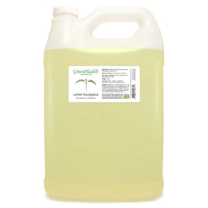 Zitrone Eukalyptus ätherisches Öl - 1 Gallone - klare Kunststoffkanne mit Kappe GreenHealth - Bild 1 von 6