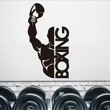 Pegatina de pared GIMNASIO fitness deporte peso culturismo calcomanía muscular entrenamiento boxeo
