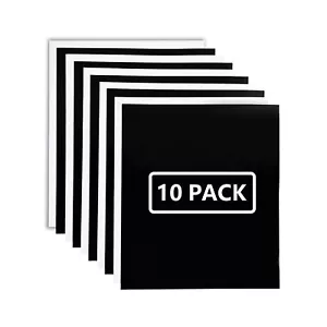 HTV Heat Transfer Vinyl Bundle 5 Black HTV Vinyl and 5 White Iron on Vinyl - ... - Picture 1 of 7