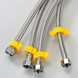 Panzerschlauch 1/2 Zoll 120/100cm Anschlussschlauch Armatur für Armaturen - Bild 1 von 10