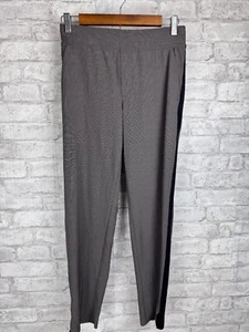 Athleta Pants 0 Brown Taupe Plaid Brooklyn Ankle Pull On Elastic Pockets Career - Picture 1 of 16