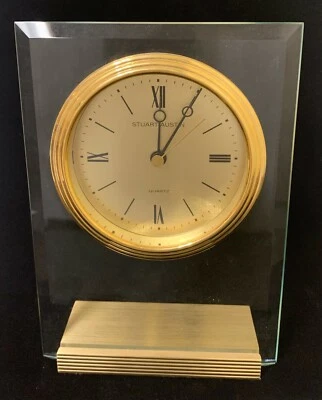Acrylic with Gold Highlights Desk Clock - Image 1 of 4