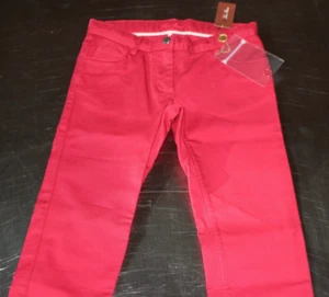 Loro Piana Girls Red Cotton Pants-Size 8- Made in Italy - Picture 1 of 6